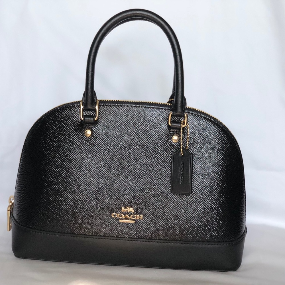 Coach Crossgrain Mini Sierra Satchel in Black